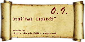 Otáhal Ildikó névjegykártya